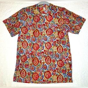 NWT anokhi kids tropical button up shirt size 10-11 years old